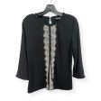 Black & White Top Long Sleeve Designer Karl Lagerfeld, Size M For Discount