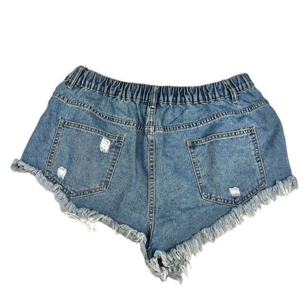 Blue Denim Shorts By Shein, Size: 1x For Sale