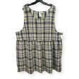 Plaid Pattern Dress Casual Midi Collusion, Size 1x Online