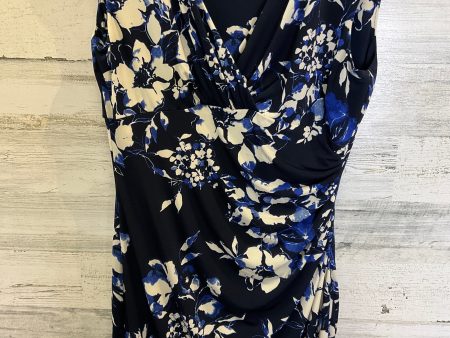 Blue Dress Casual Midi Ralph Lauren, Size M Online now