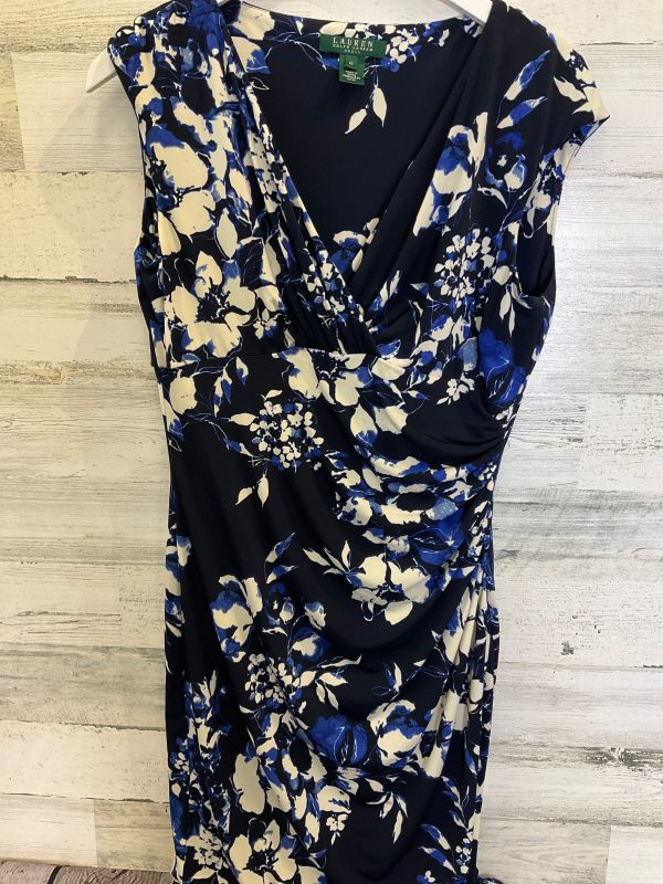 Blue Dress Casual Midi Ralph Lauren, Size M Online now