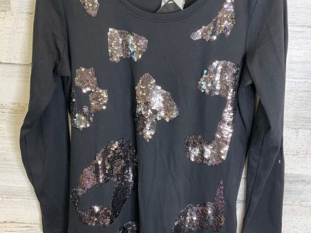 Black Top Long Sleeve Clothes Mentor, Size M Online Sale