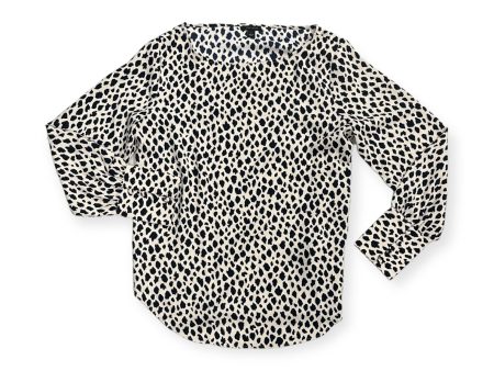 Animal Print Top Long Sleeve Ann Taylor, Size S For Sale