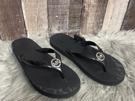 Black Sandals Designer Michael By Michael Kors, Size 9 Cheap