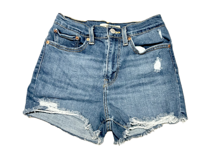 Blue Denim Shorts By Levis, Size: 4 on Sale