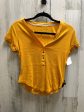 Yellow Top Short Sleeve Pilcro, Size S Cheap