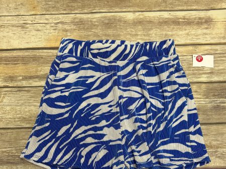 Blue & White Shorts Fashion Nova, Size M Online Hot Sale