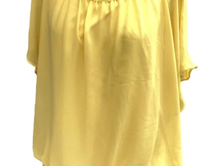 Yellow Top Short Sleeve Jm Collections, Size L Discount