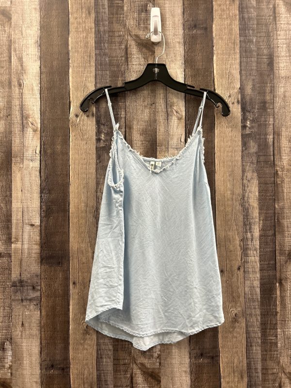 Blue Denim Top Sleeveless Versona, Size M Fashion