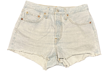 Blue Denim Shorts By Levis, Size: 4 Online Hot Sale