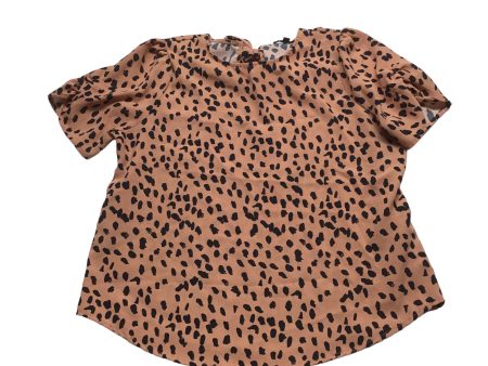 Animal Print Top Short Sleeve Papermoon, Size Petite  M For Discount