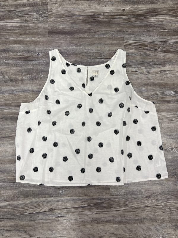 Black & White Top Sleeveless A New Day, Size 2x Online