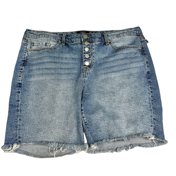 Blue Denim Shorts By Torrid, Size: 16 Fashion