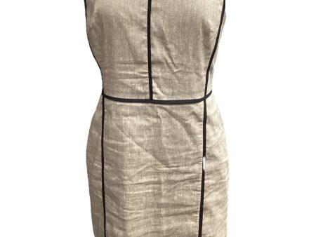 Beige Dress Casual Midi Ann Taylor, Size 4 Sale