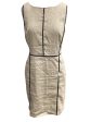 Beige Dress Casual Midi Ann Taylor, Size 4 Sale