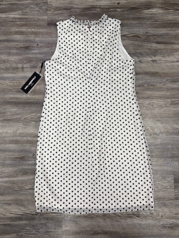 Black & White Dress Designer Karl Lagerfeld, Size 10 on Sale