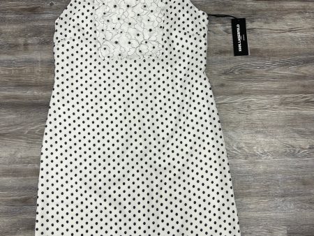 Black & White Dress Designer Karl Lagerfeld, Size 10 on Sale