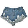 Blue Denim Shorts By Shein, Size: 1x For Sale