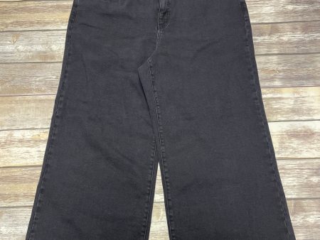 Black Jeans Wide Leg Ava & Viv, Size 18 Online Sale