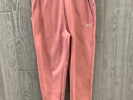 Pink Athletic Pants Fila, Size S Sale