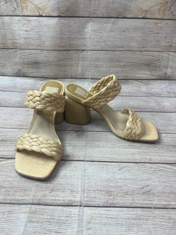 Beige Sandals Heels Block Dolce Vita, Size 8 For Sale