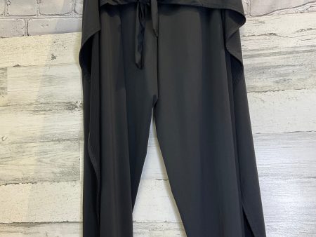 Black Pants Wide Leg Lands End, Size 18 Online now