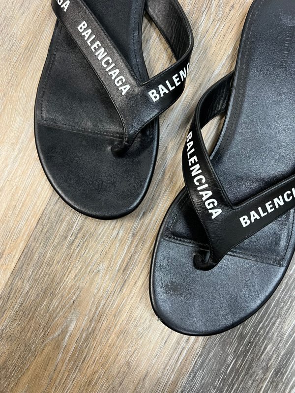 Black Sandals Designer Balenciaga, Size 8 38 Online now