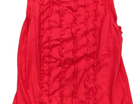 Red Top Sleeveless Ann Taylor, Size M For Discount