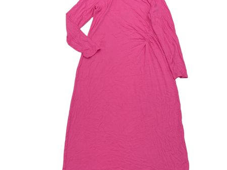 PINK TIME AND TRU DRESS CASUAL MIDI, Size S Online Hot Sale