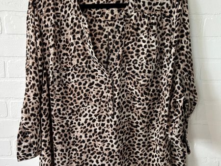 Animal Print Top 3 4 Sleeve Torrid, Size 2x Online