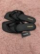 Black Sandals Flats Express, Size 8 Supply