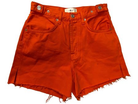 Orange Shorts 7 For All Mankind, Size 2 Sale