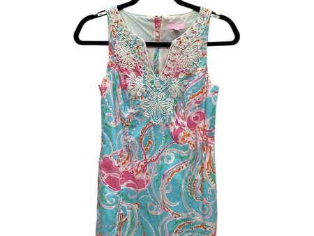 Blue Dress Designer Lilly Pulitzer, Size 0 Cheap