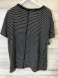 Black & White Athletic Top Short Sleeve Lululemon, Size 18 Supply