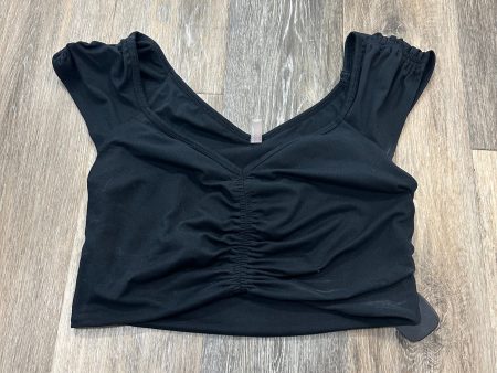 Black Top Short Sleeve Free People, Size L For Cheap