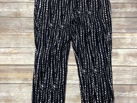 Black & White Pants Dress Cme, Size 16 Hot on Sale