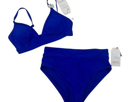 BLUE TIME AND TRU SWIMSUIT 2PC, Size S Online now