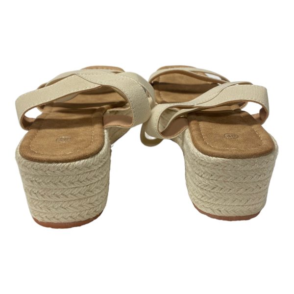 Beige Sandals Heels Platform Cmc, Size 9.5 Discount