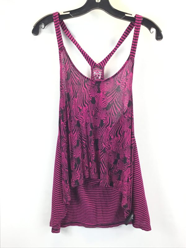 Black & Pink Top Sleeveless Decree, Size M For Discount