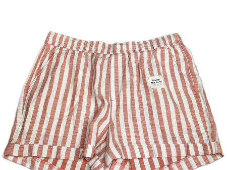 Orange & White Shorts By Old Navy Size: L Supply