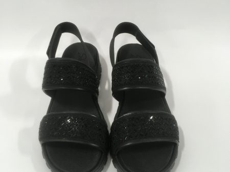 Black Sandals Flats Skechers, Size 9 For Discount