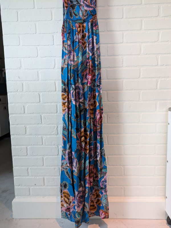 Blue Dress Casual Maxi Asos, Size S Online Sale