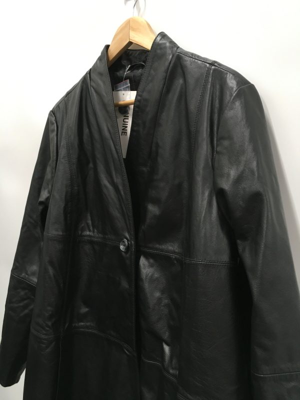 Black Jacket Leather Jessica London, Size 22 Cheap