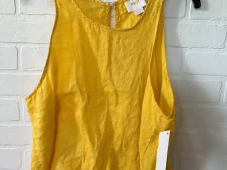 Yellow Top Sleeveless Maeve, Size M Online Hot Sale