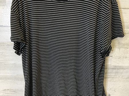 Black & White Athletic Top Short Sleeve Lululemon, Size 18 Supply