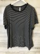 Black & White Athletic Top Short Sleeve Lululemon, Size 18 Supply