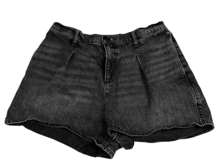 Black Denim Shorts By Express, Size: 12 Online Sale