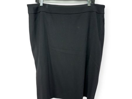 Black Skirt Designer Armani Collezoni, Size 14 on Sale