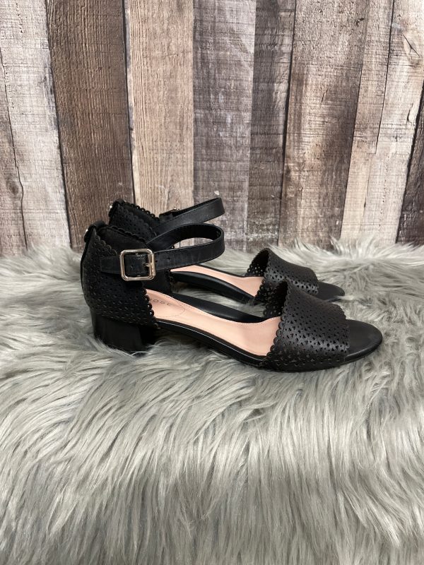 Black Sandals Heels Block Taryn Rose, Size 7 For Cheap