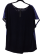 Black & Blue Blouse Sleeveless Eyeshadow, Size 2x on Sale